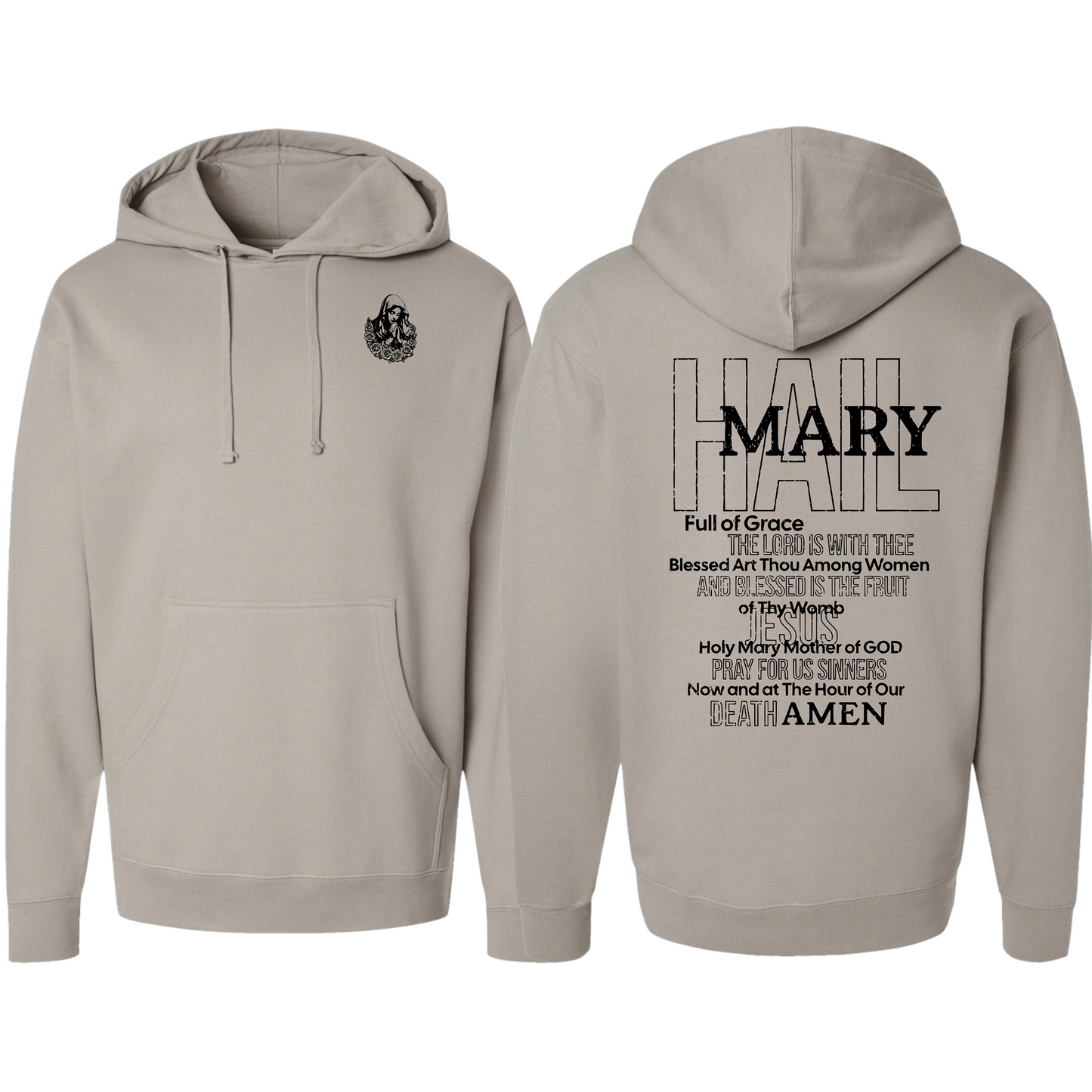 Hail Mary Full Prayer Hoodie