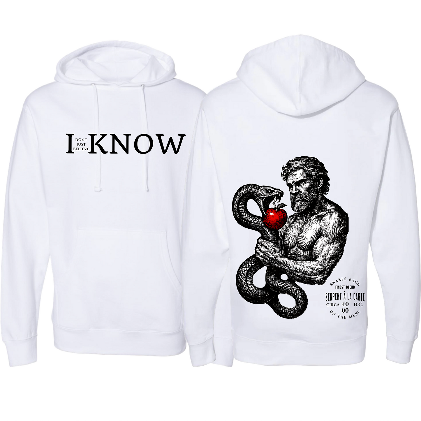 "I Don't Just Believe, I know" Resisting Temptation Badge Hoodie #7