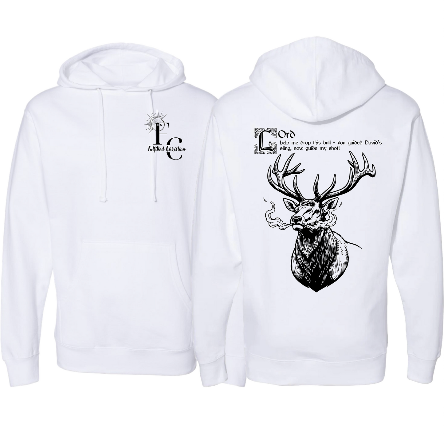 Fulfilled Hunting Bull Elk Hoodie | FC Badge #1