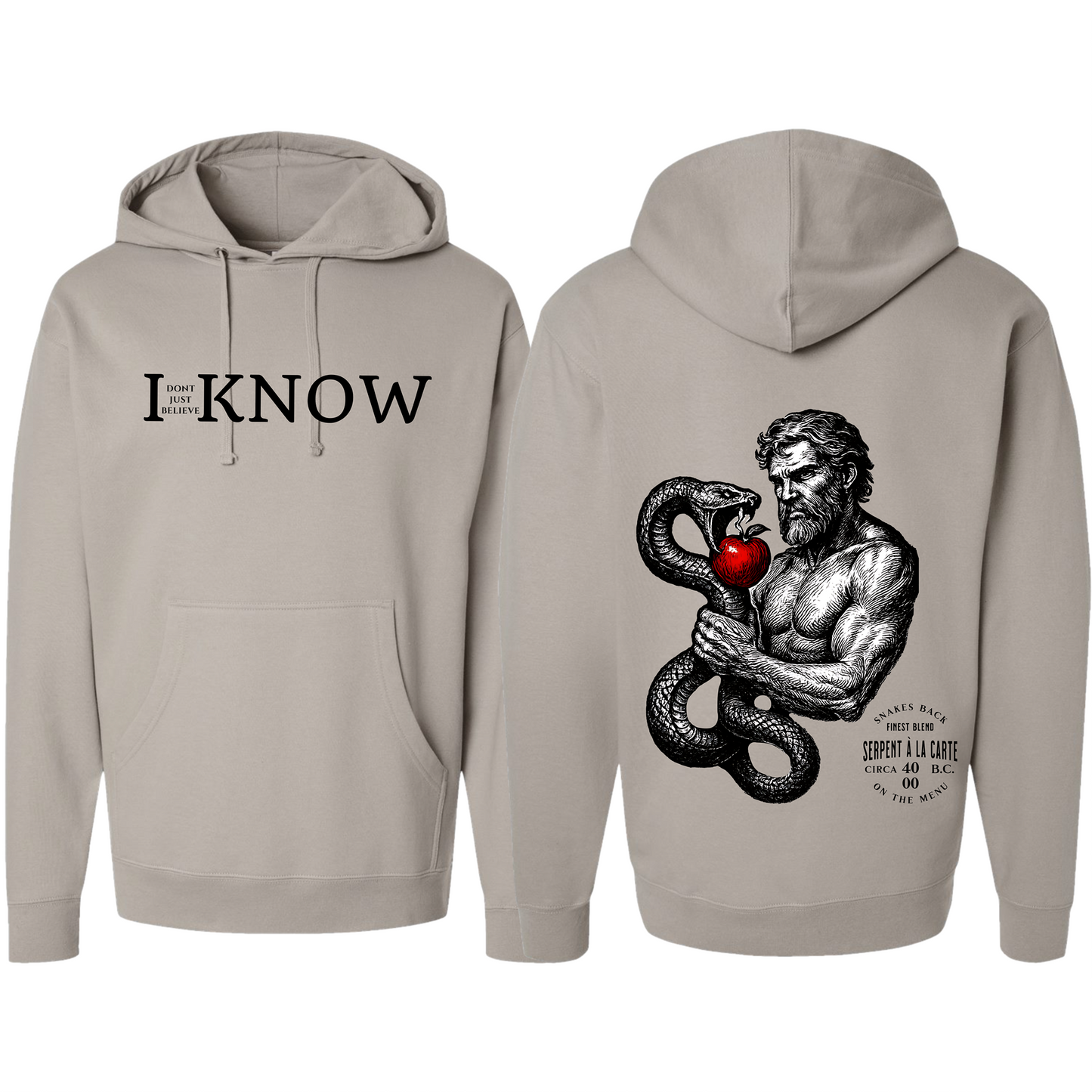 "I Don't Just Believe, I know" Resisting Temptation Badge Hoodie #7