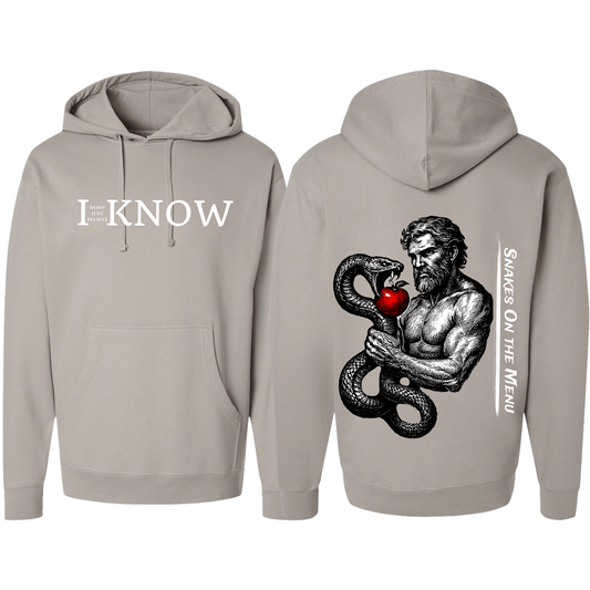"I Don't Just Believe, I know" Resisting Temptation Snakes on The Menu Hoodie #6