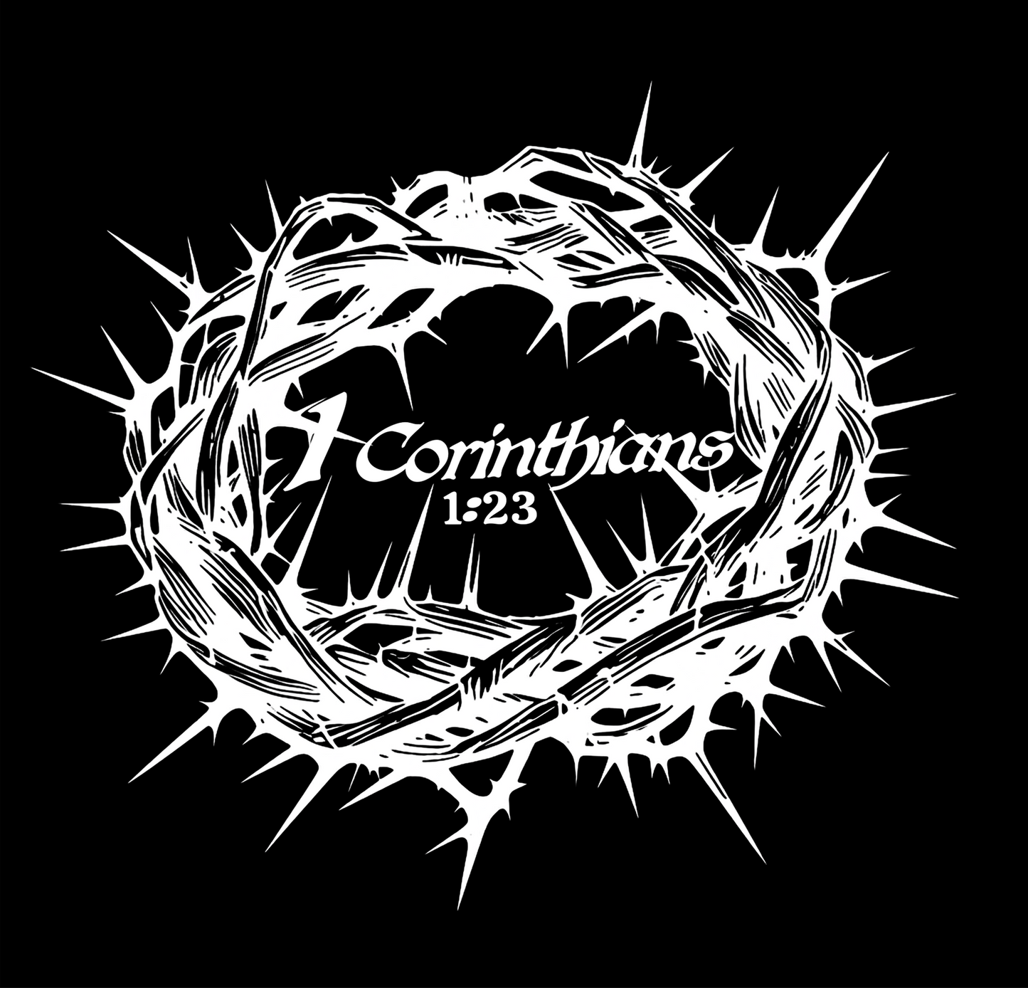 1 Corinthians 1:23  Crown of Thorns, T-Shirt
