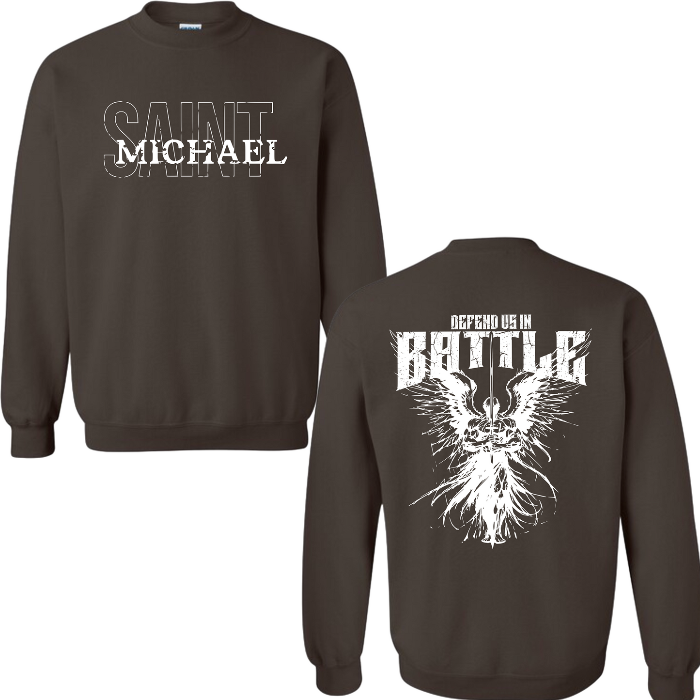 St. Michael "Defend Us" Sweatshirt Crewneck