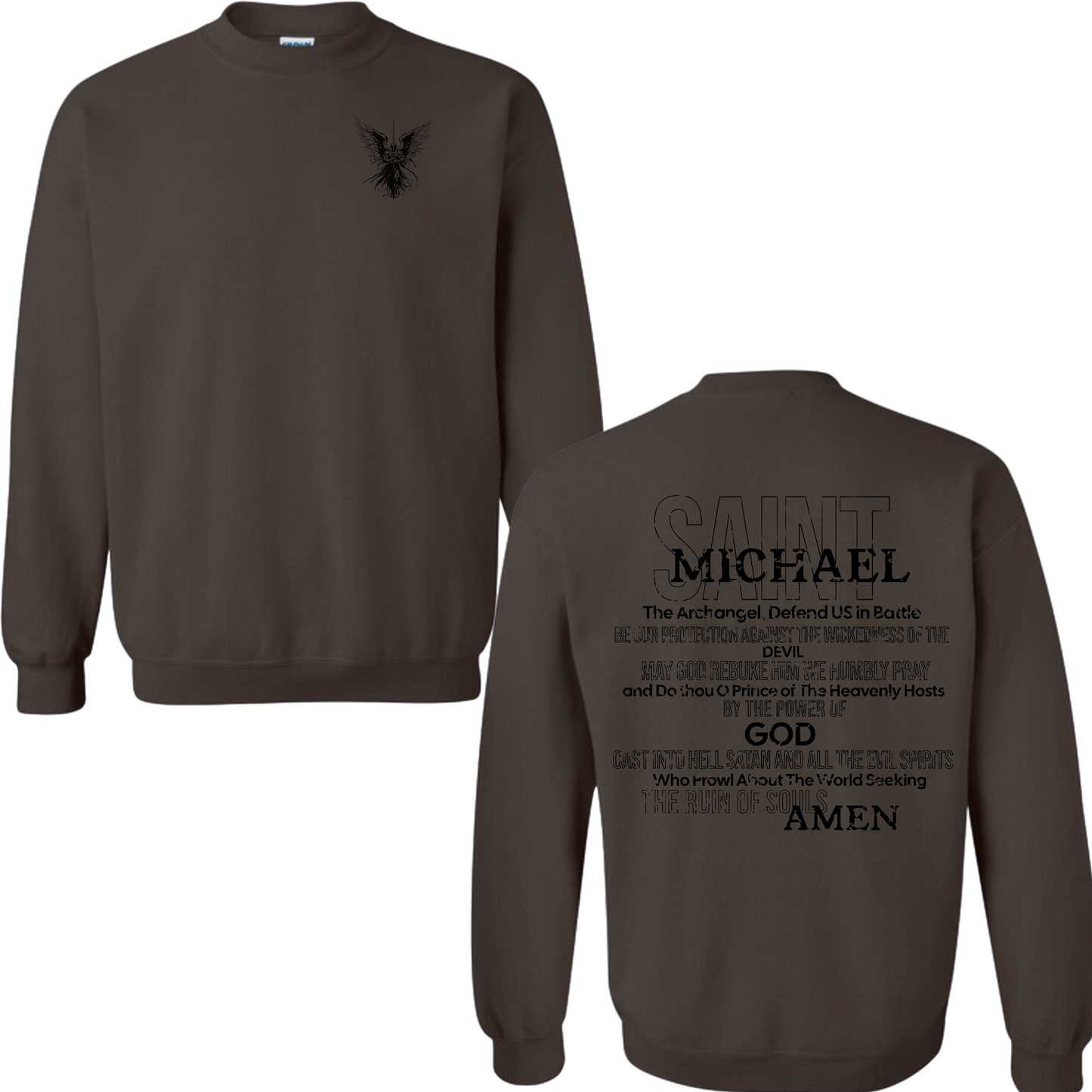 St. Michael Full Prayer Sweatshirt Crewneck