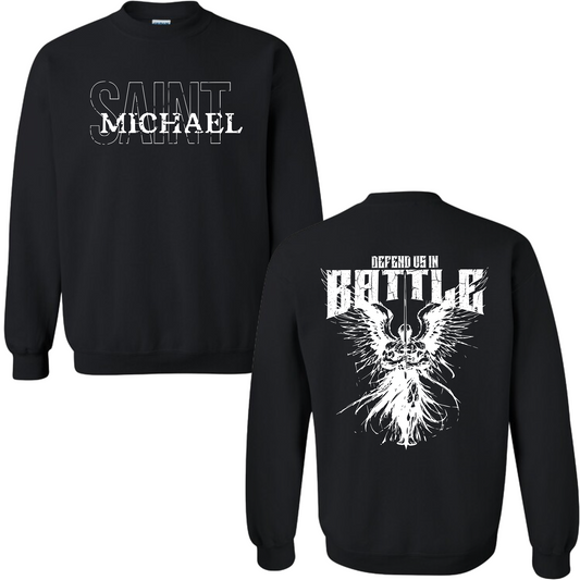 St. Michael "Defend Us" Sweatshirt Crewneck