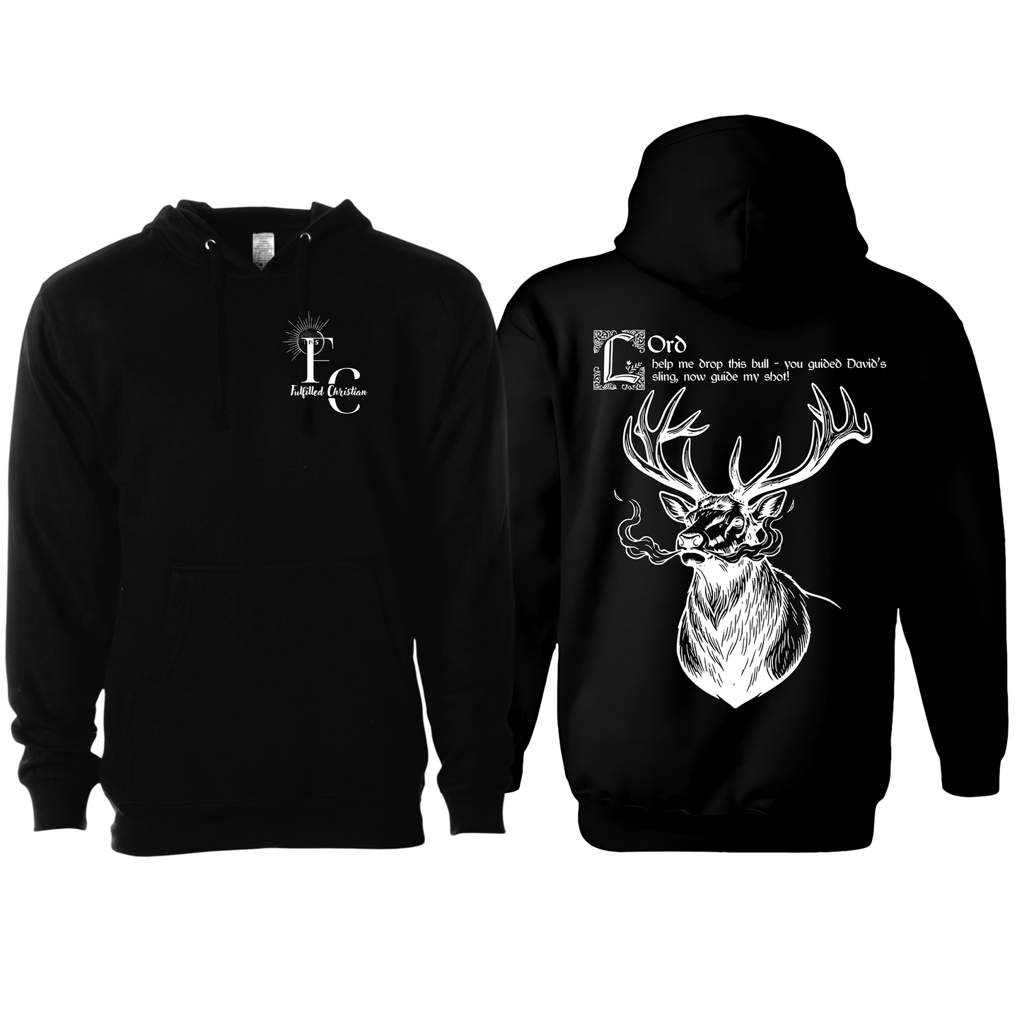 Fulfilled Hunting Bull Elk Hoodie | FC Badge #1